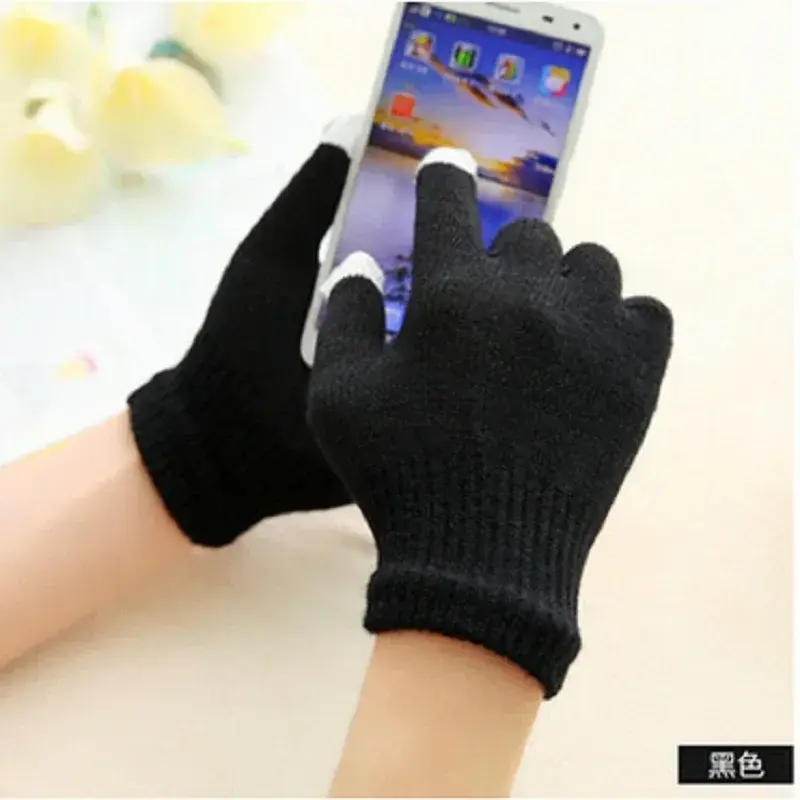 1pair New Tactical Gloves Eldiven Gloves Glove Touch Sensory Screen Soft Knitted Winter Warmer Smart for All Phones Guantes