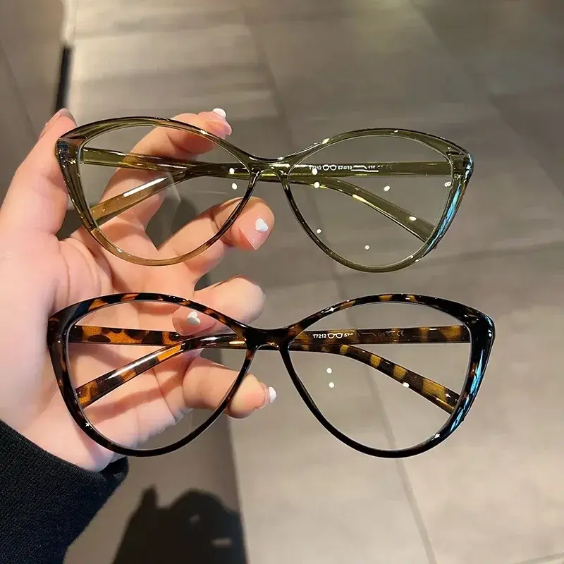 Fashion Trend Minus Diopter Myopia Glasses for Women Men Retro Cat Eye Frame Near-sighted Prescription Eyewear Diopter 0 TO -4.0