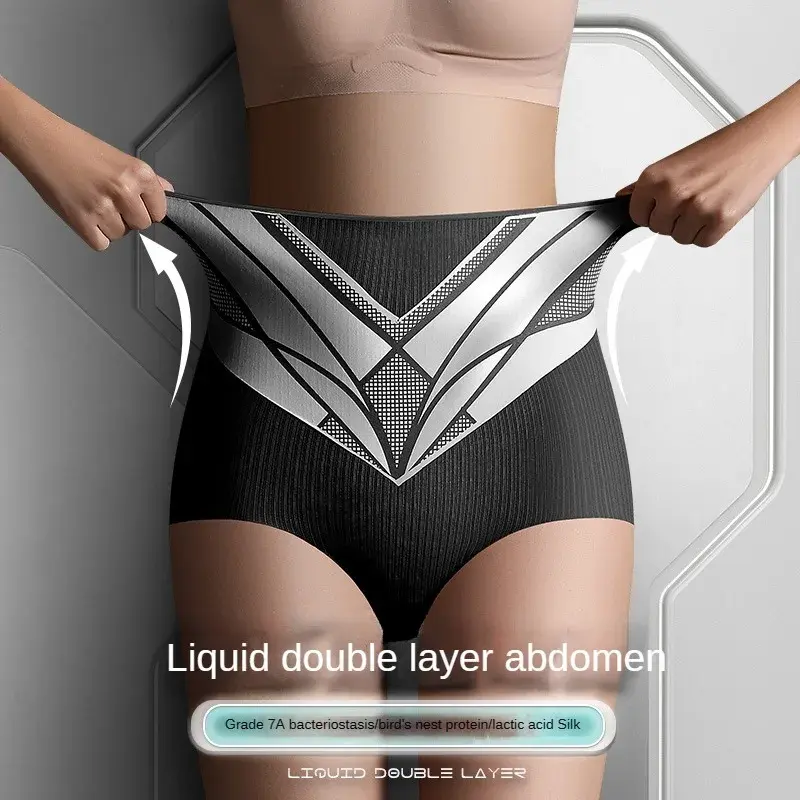 New Tighten The Abdomen Underpanties Large Size Triangular Panties Traceless Briefs Butt Lift Woman Body Shaping High Waist