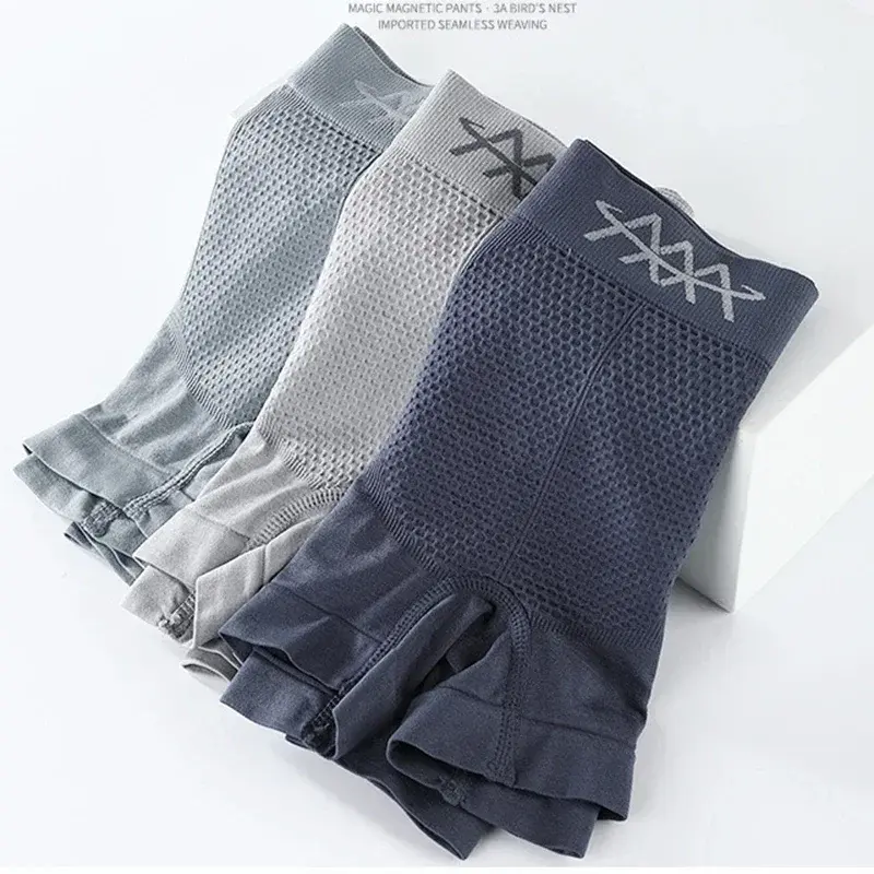 Honeycomb Mens Sexy Underwear Penties Elasticity Boxers Men Breathable Trunk Boxer Shorts Man Solid Shorts Male Panties Hombre