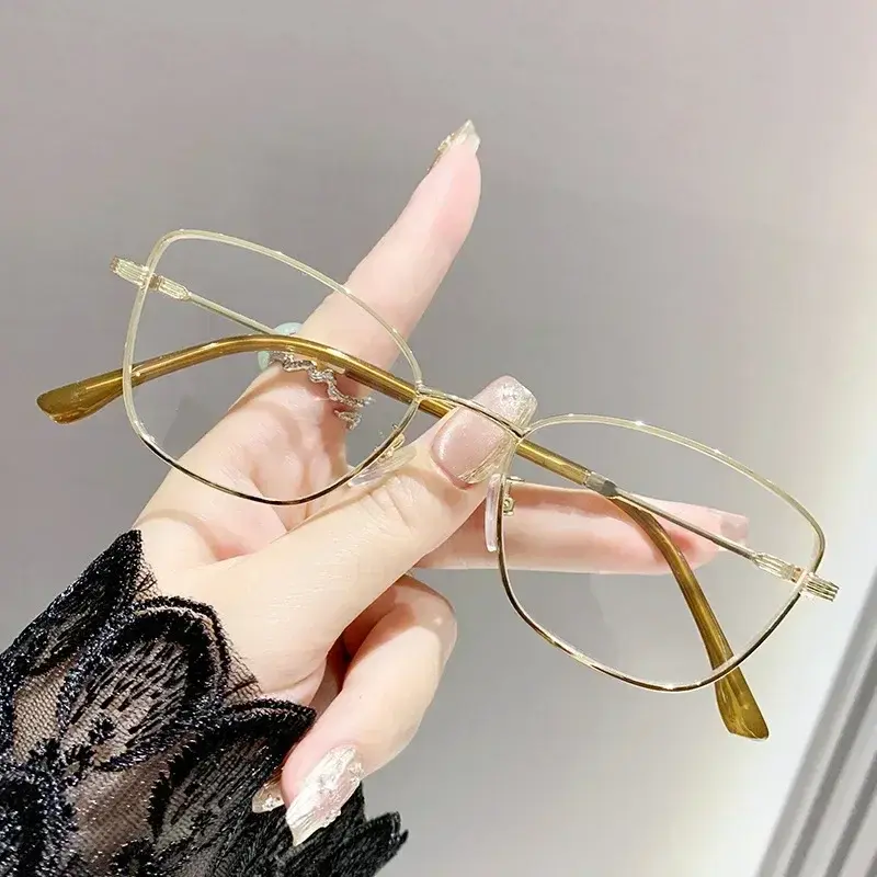 Fashion Classic Square Frame Cat Eye Myopia Glasses Vintage Near Sight Glasses Women Simple Clear Lens Short-sighted Eyeglasses