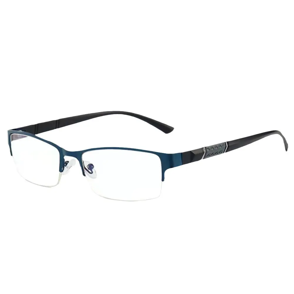 New Fashion Metal Anti-blue Light Men Business Eyewear Reading Glasses Eyeglasses Diopter+1.0 +1.5 +2.0 +2.5 +3.0 +3.5 +4.0
