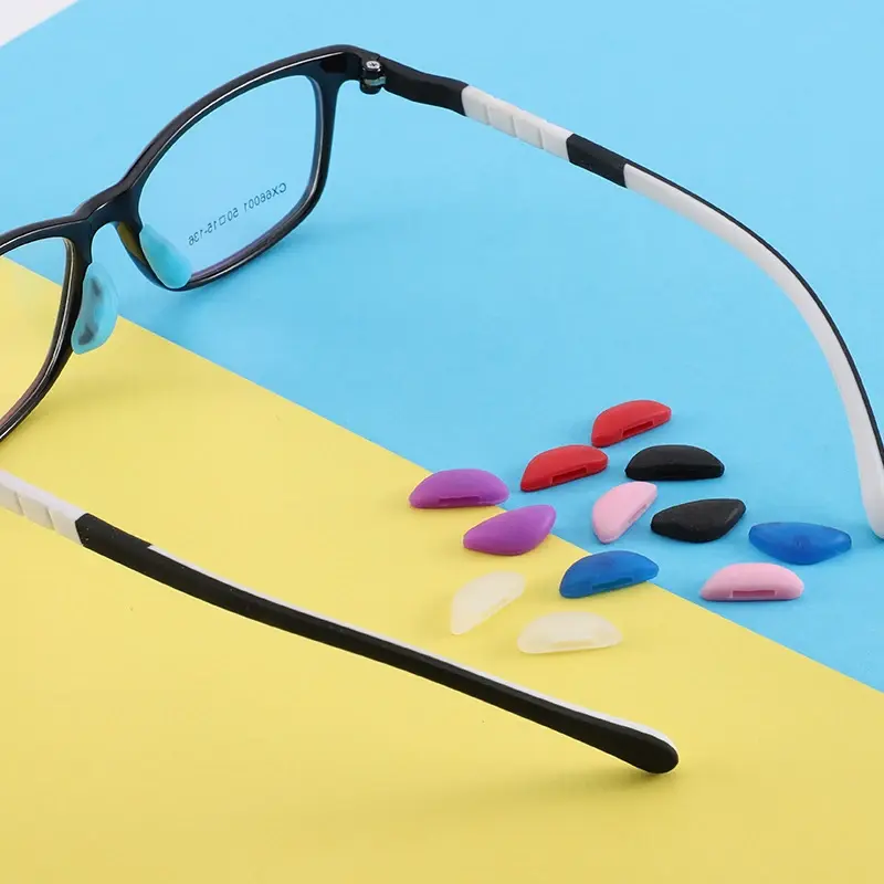 5Pairs New Non-slip Silicone Plug-in Cushion Stipules Nose Pads for Half-moon Pressure Comfortable On Glasses Inserted Nose Pad