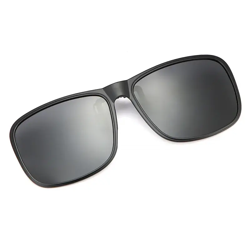 Fashion Sunglasses Clip for Men Women Flip Up Polarized Sun Glasses Driving Night Vision Clip-on Style Fishing Cycling Eyewears