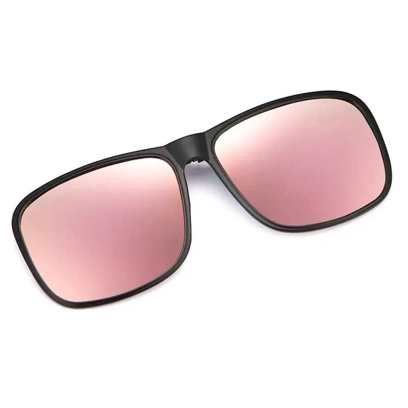 Fashion Sunglasses Clip for Men Women Flip Up Polarized Sun Glasses Driving Night Vision Clip-on Style Fishing Cycling Eyewears