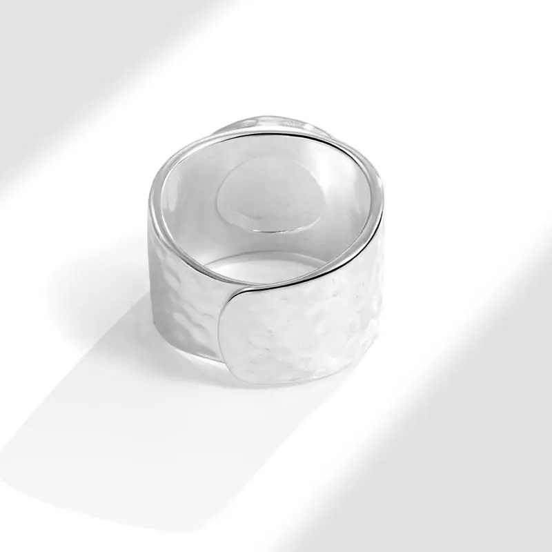 Fashion Adjustable Silver Ring Women Jewelry Stone Finger Open Vintage Handmade Ring Wedding Party Birthday Luxury Rings Gift