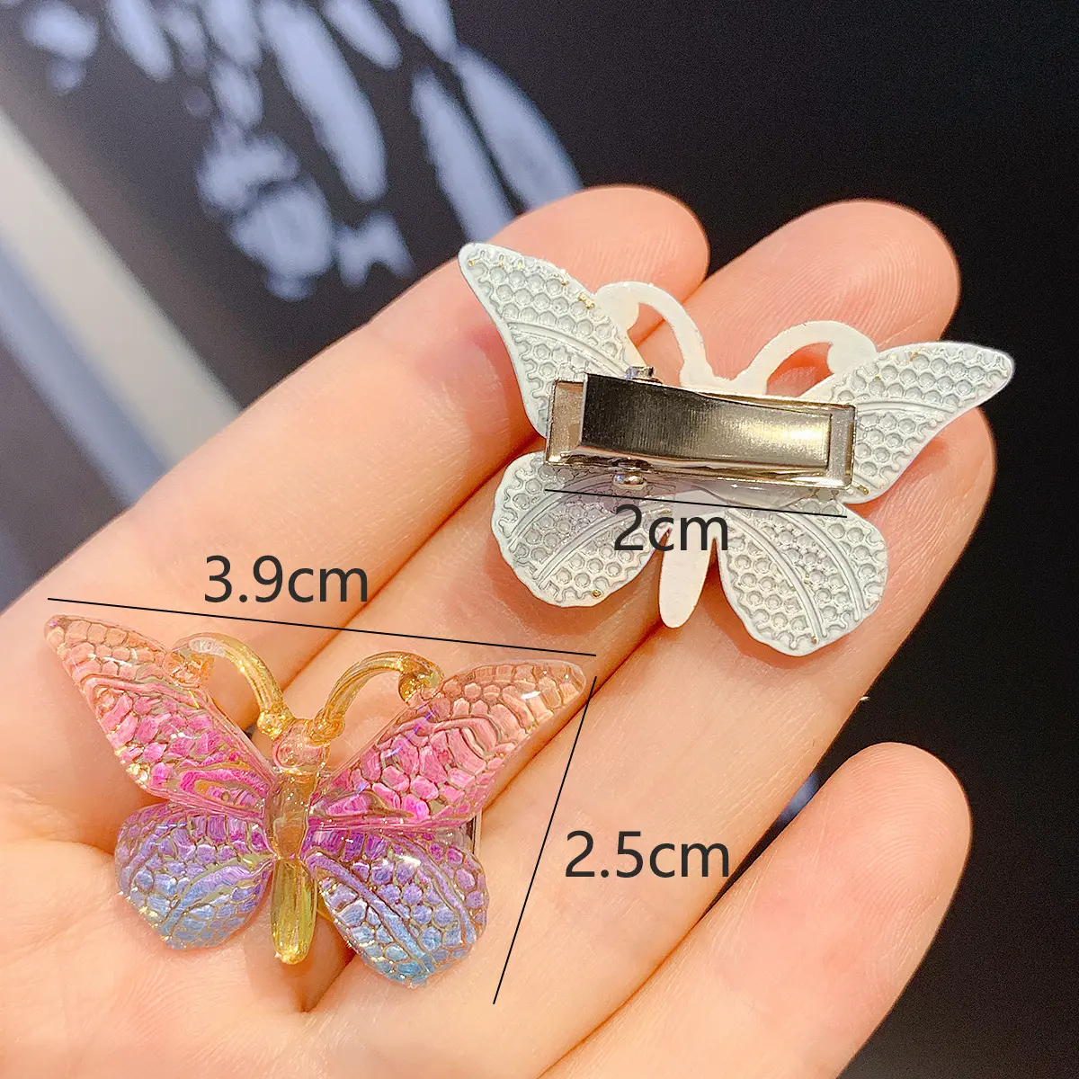 5PCS/Set Cute Sweet Stereoscopic Color Gradient Baby Hairpins Kids Hair Clips Children Headwear Princess Barrette Accessories