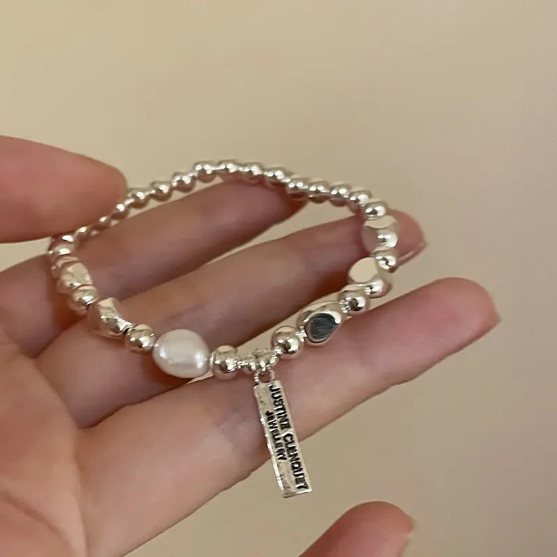 Irregularis Simple Pearl Bracelets Ladies Retro Bracelet Women Fashion Bead Chain Imitation Pearls Party Luxury Jewelry Gift