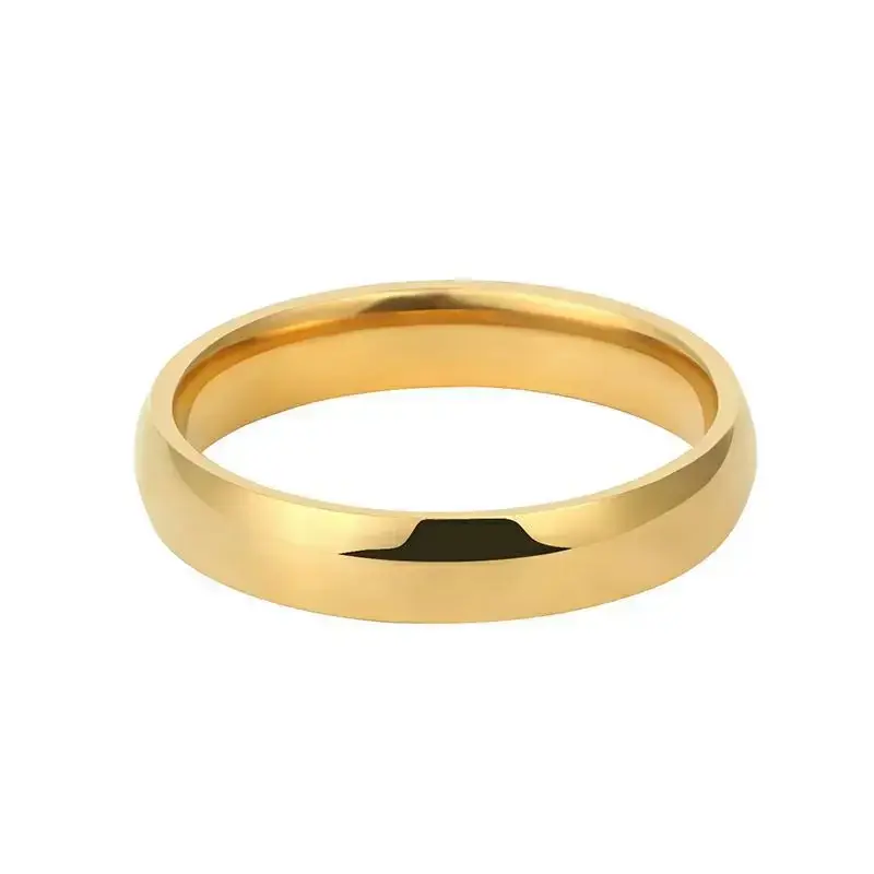 High Quality Classic Stainless Ring Fashion Stainless Steel Ring  Gold Plated Silver Color Knuckle Rings Wedding Ring for Women