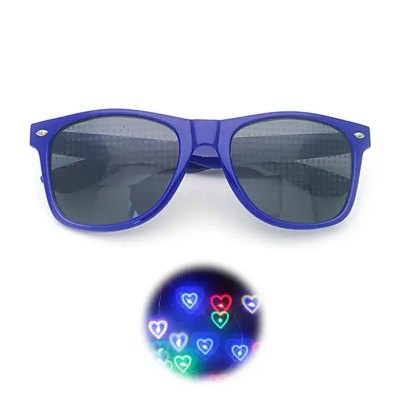Women Fashion Diffractive Optical Fireworks Glasses Special Effect Sunglasses Adult Dance Light Show Sunglasses Female Glasses