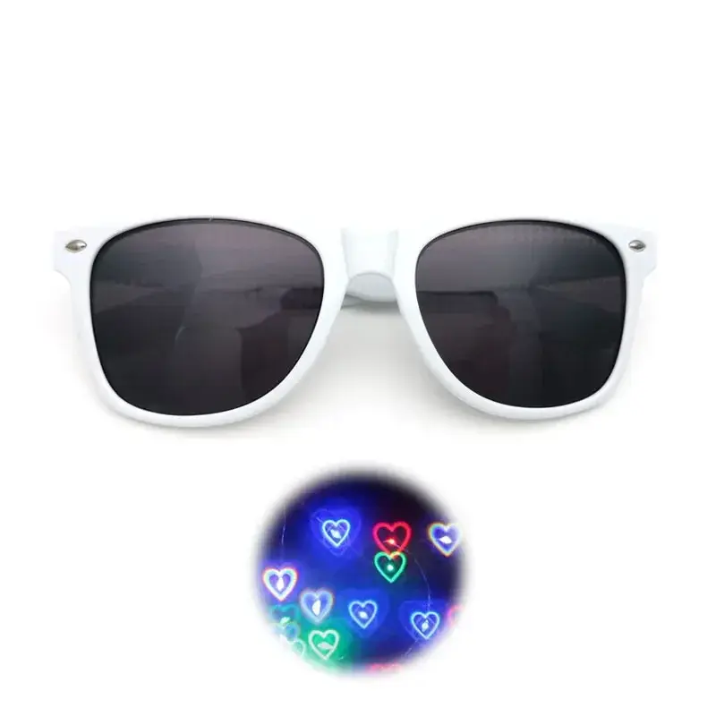 Women Fashion Diffractive Optical Fireworks Glasses Special Effect Sunglasses Adult Dance Light Show Sunglasses Female Glasses