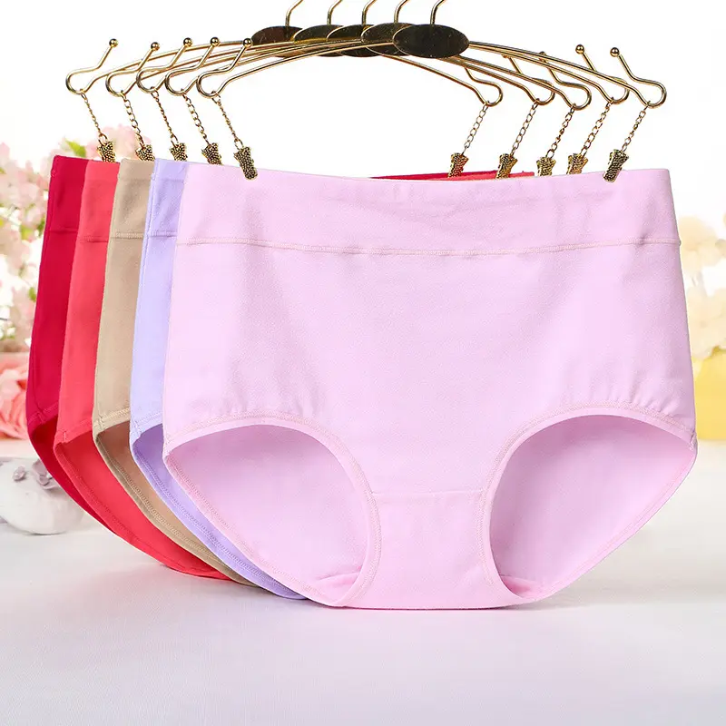 Women's Briefs Comfortable Womens Cotton Underpants High Waist Underwear Sexy Ultra-thin Breathable Panties Lenceria Para Damas