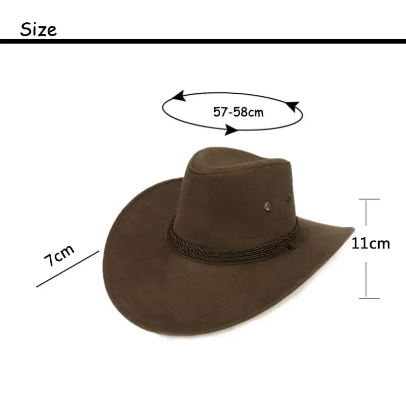 New Cool Western Cowboy Hats Men Sun Visor Cap Women Travel Performance Western Hats Chapeu Cowboy Summer