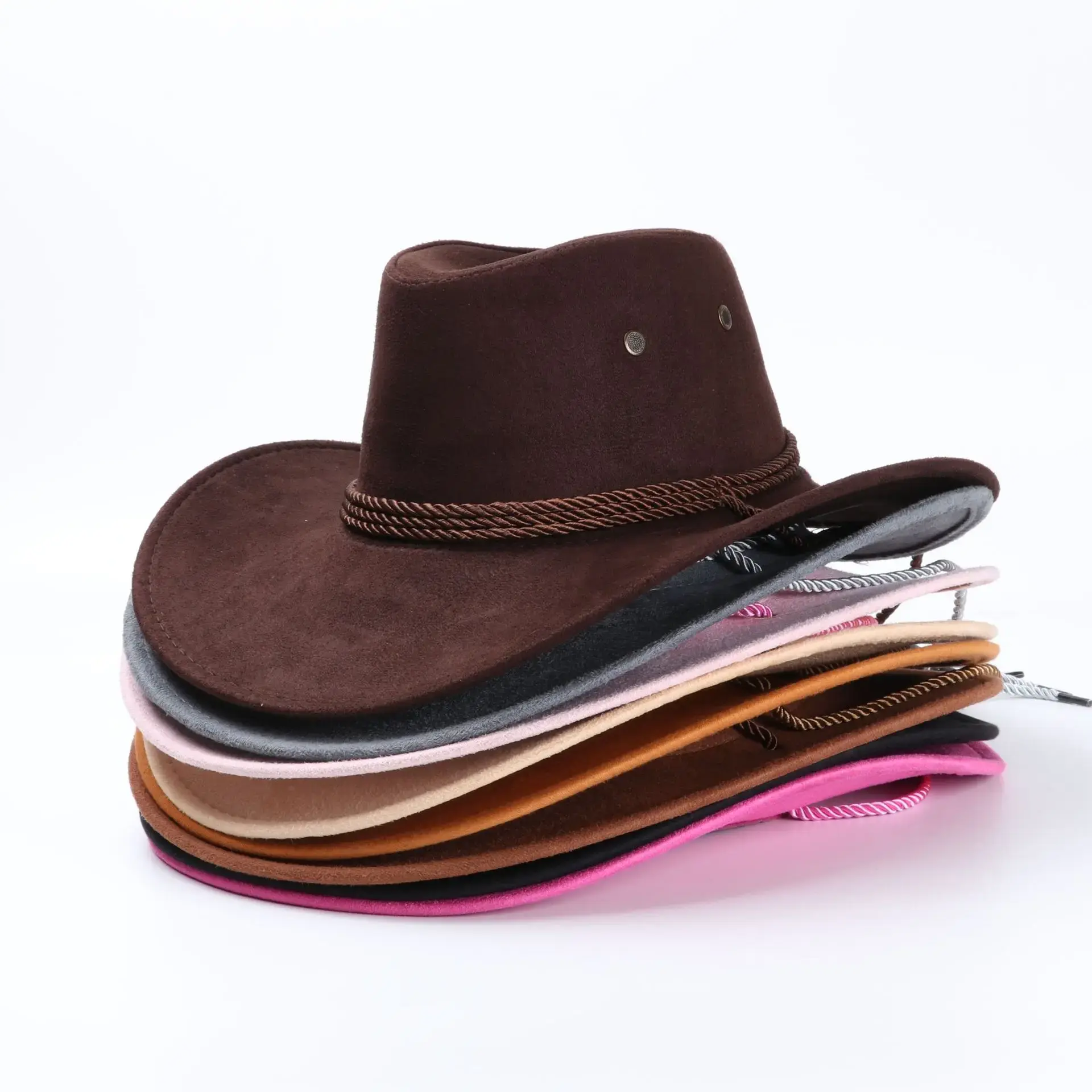 New Cool Western Cowboy Hats Men Sun Visor Cap Women Travel Performance Western Hats Chapeu Cowboy Summer