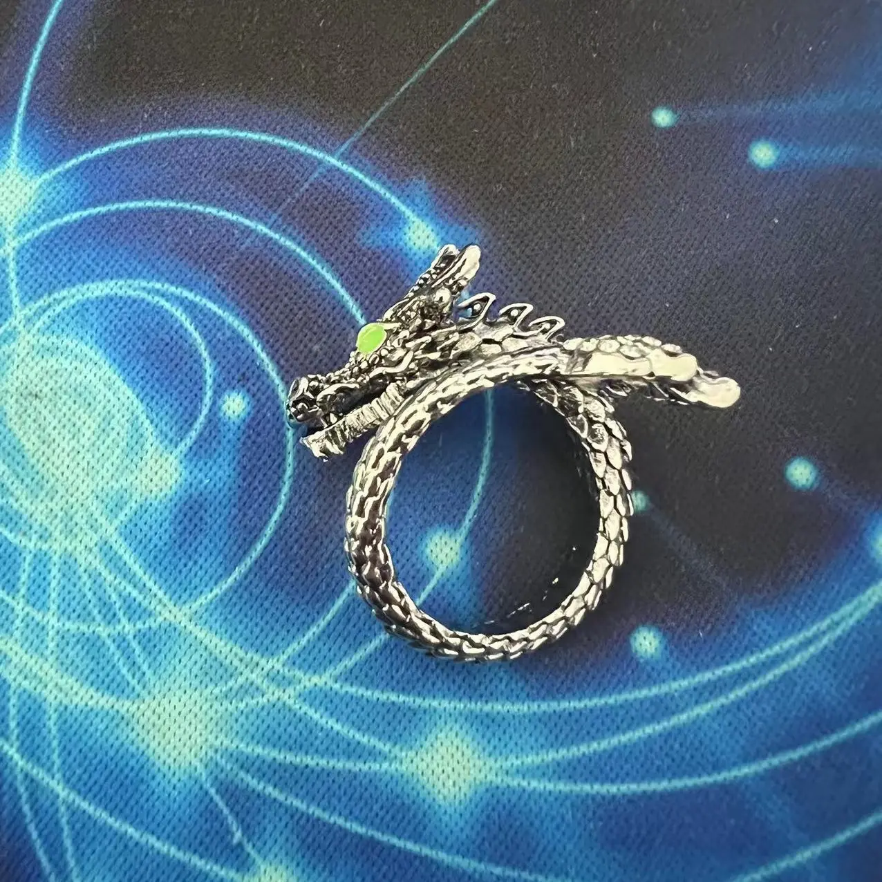 Vintage Dragon Knuckle Rings Fashion Men Punk Egyptian Pharaoh Hip Hop Adjustable Dragon Ring Accessories Anillos Goticos