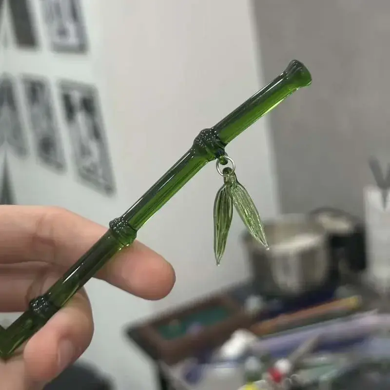 Chinese Style Fashion Hairpin Green Resin Bamboo Leaf Hairpin Hair Stick Women Girls Vintage Chopstick Hairpin Hair Accessories