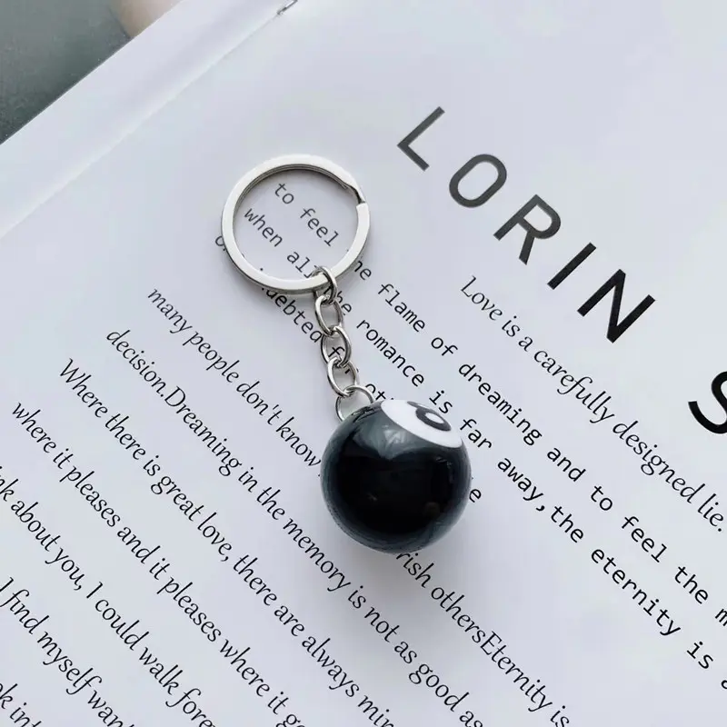 Product Key Dice Black Eight Ball Pendant Bag Pendant Handmade Diy Pendant Ornaments Suitable Key Chains Cool Decorations