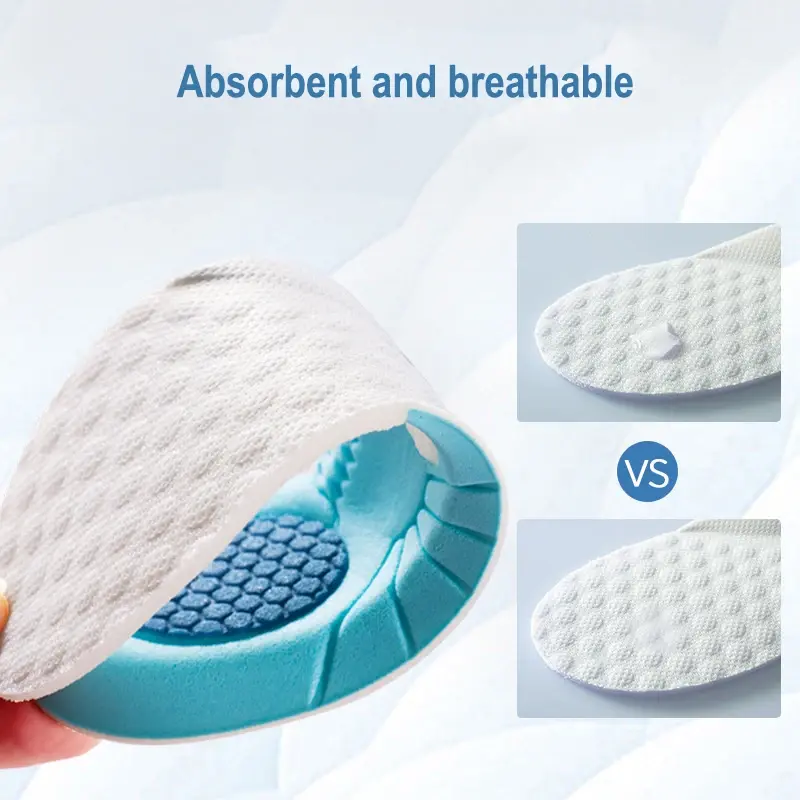 Can Cut Cloth Kids Foam Insoles Breathable Sweat Shock Absorbant Shoes Pads Light Weight Deodorization Sport Childrens Insole