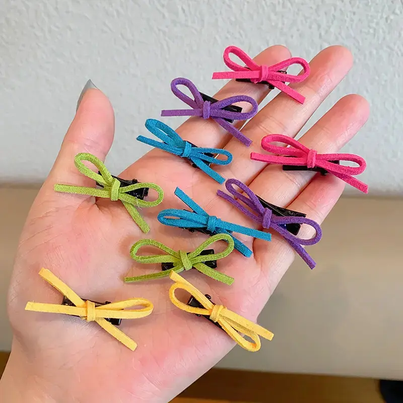 10Pcs/Set Children's Hair Clip Sweet Cute Fashion Hairpins Accessories Ins Summer Dopamine Bow Hair Clip Hairpins Kids Hair Pin