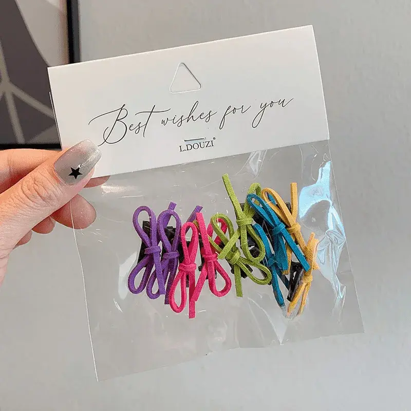 10Pcs/Set Children's Hair Clip Sweet Cute Fashion Hairpins Accessories Ins Summer Dopamine Bow Hair Clip Hairpins Kids Hair Pin