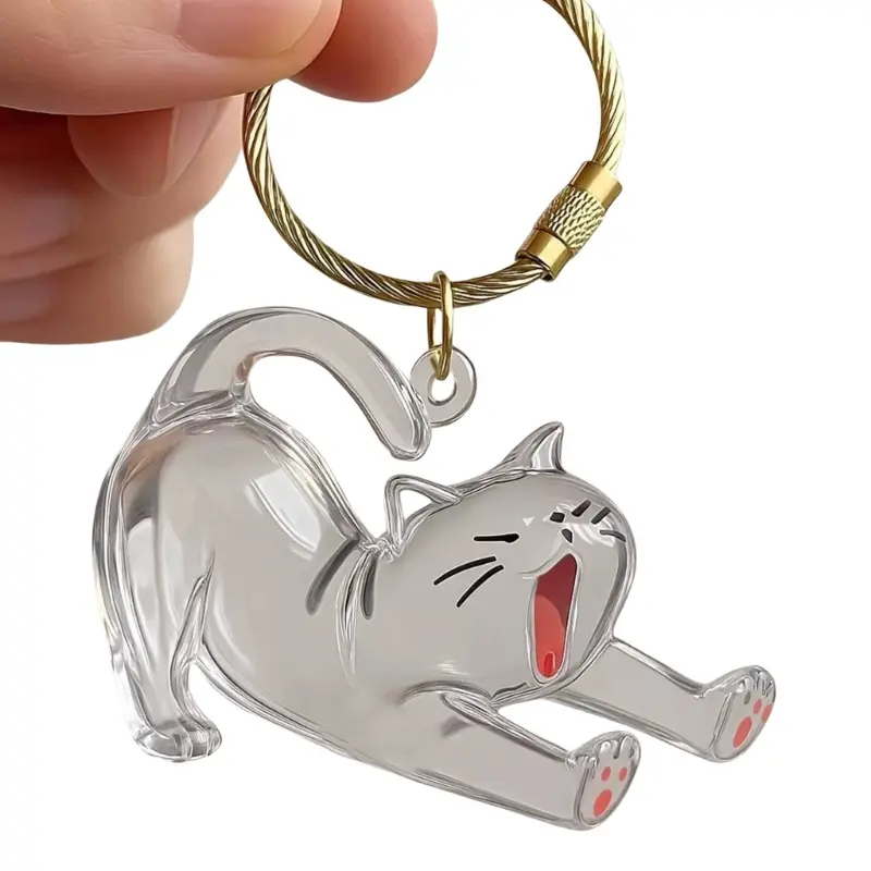 1pc Memorial Pet Hair Collector Memorial Hanging Pendant Key Chains Handbag Pendant Carry Along Cats Hair Storage Container