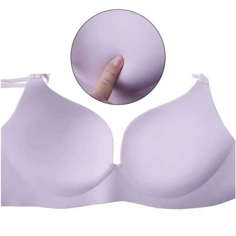 Seamless Sexy Lingerie Deep V 3/4 Cup Push Up Women Bra Comfortable Breathable Underwear Wireless Female Bralette Intimates