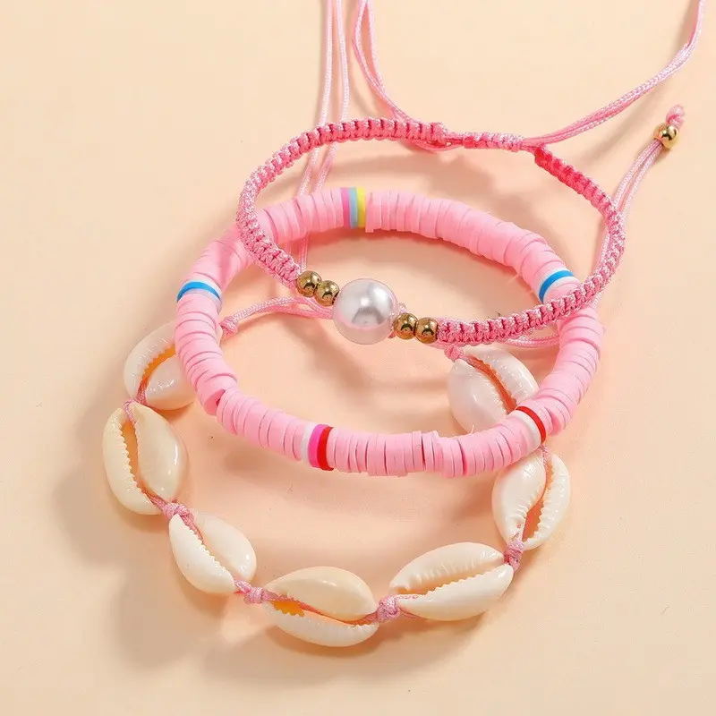Fashion Bohemian Natural Shell Beads Bracelet Women Sea Star Woven Rope Bracelet Handmade Friendship Beach Holiday Bracelets