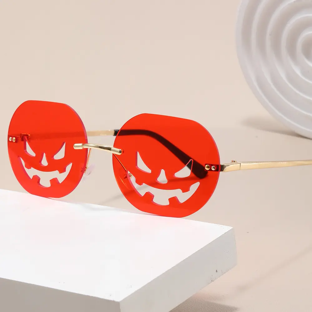 Fashion Funny Eyeglasses Christmas Halloween Decoration Eyewear Party Glasses Sunglasses Trendy Rimless Festival Sun Glasses