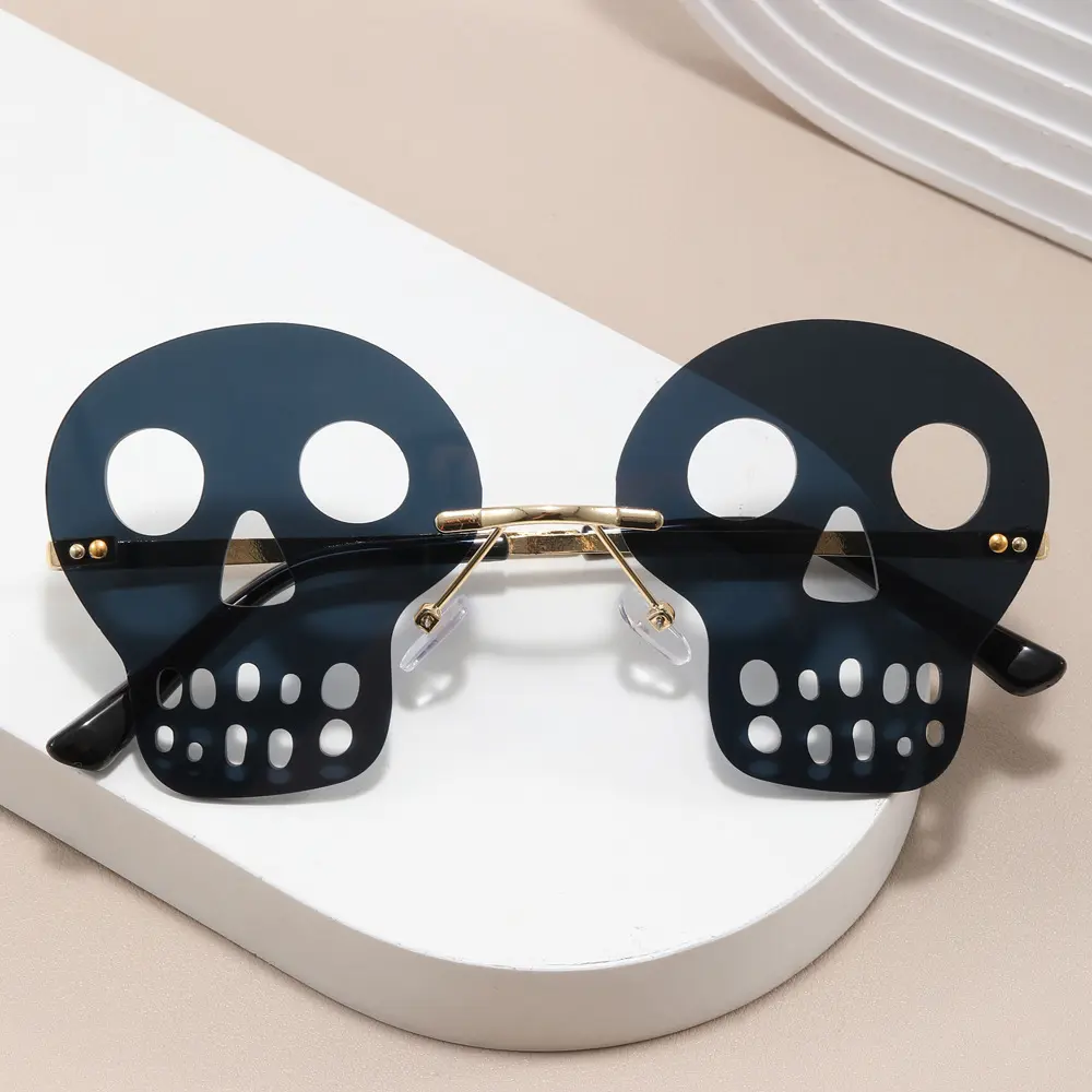 Fashion Funny Eyeglasses Christmas Halloween Decoration Eyewear Party Glasses Sunglasses Trendy Rimless Festival Sun Glasses