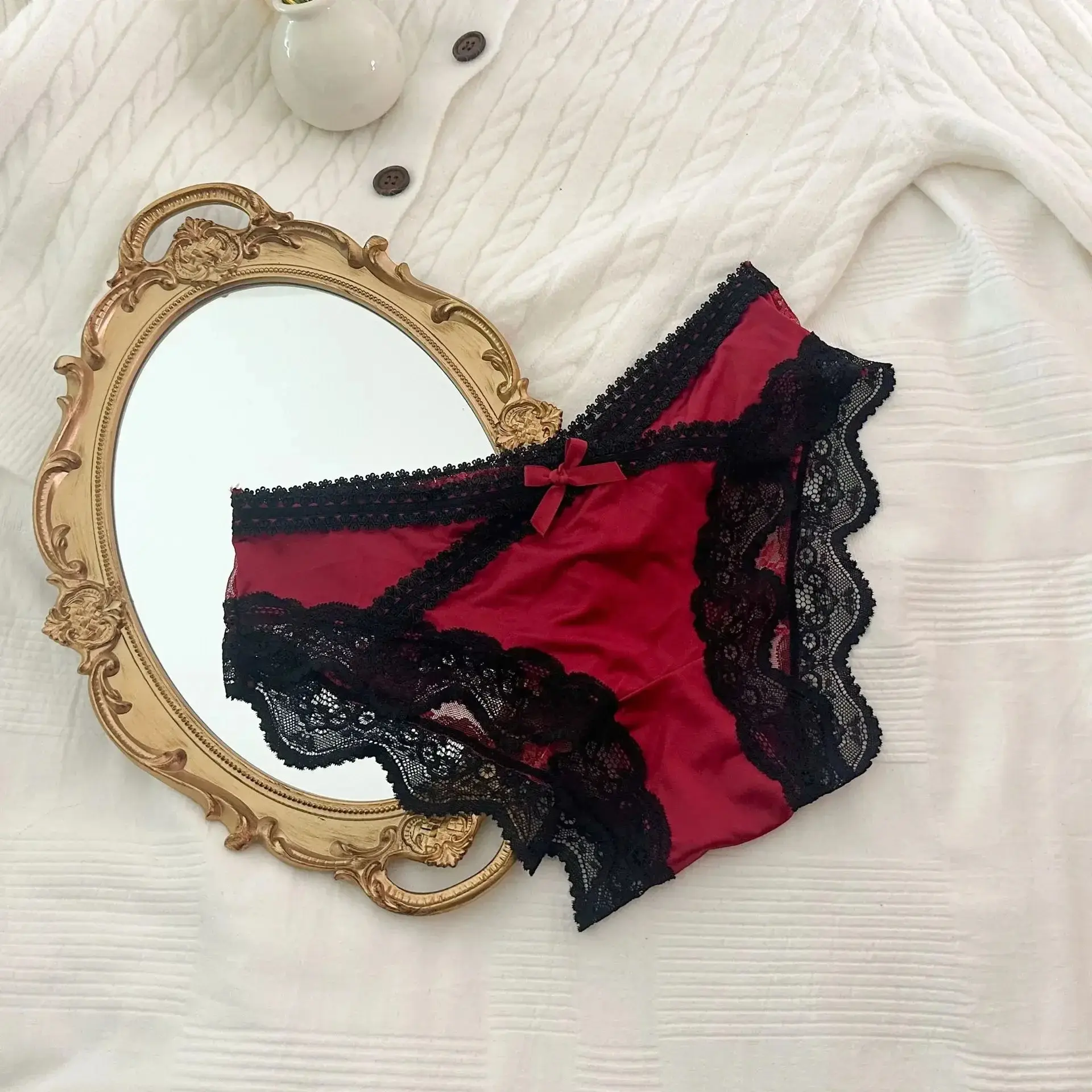 Fashion Sexy Lace Underwear Pure Cotton Crotch Sexy Triangle Panties Women's Innerwear Comfortable Breathable Ladies Briefs
