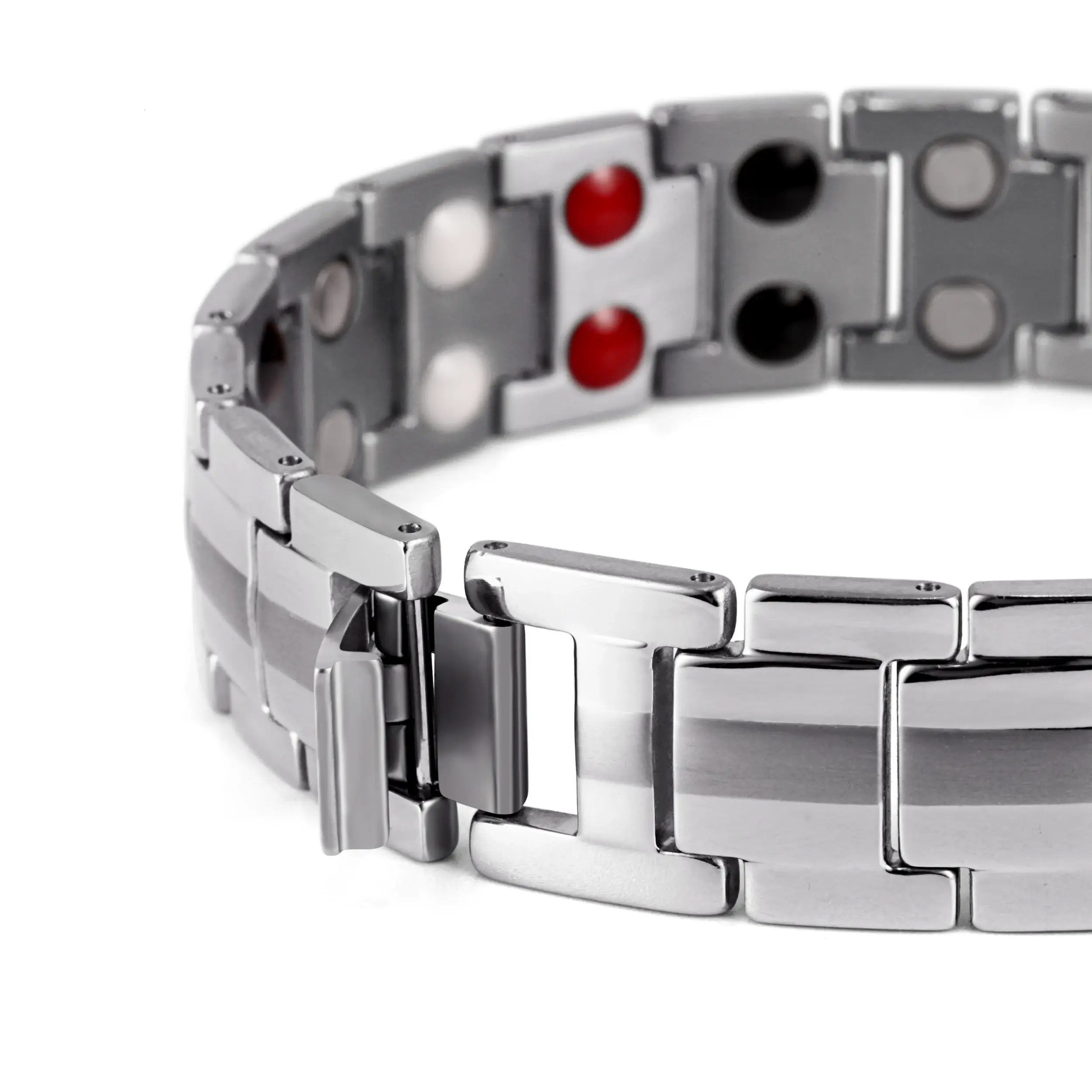 Fashion Stainless Steel Men Bracelet Magnetic Adjustable Men's Bracelet with Regulator Jewelry Ferromagnetic Material