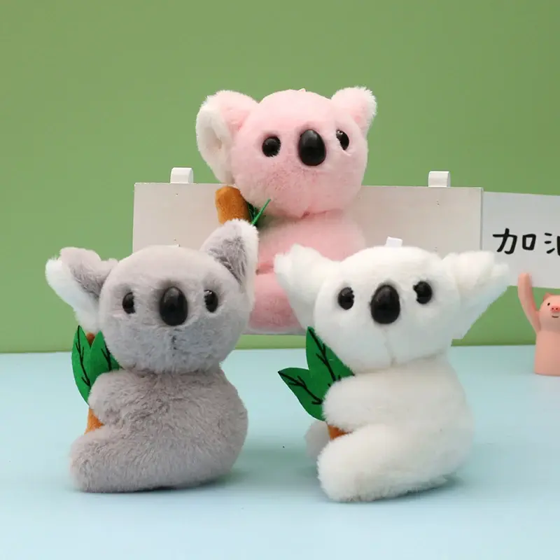 Fashion Cute Doll Kola Keychain Keyring Plush Toy Koala Bear Key Chains DIY Jewelry Accessories Bag Pendant Novelty Gift Charms