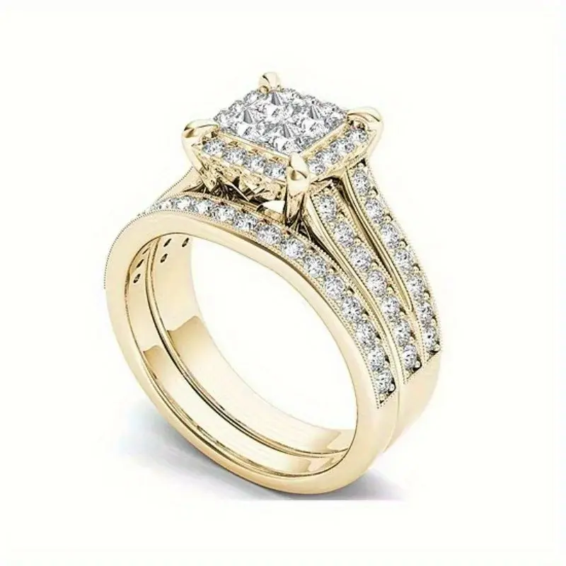 New Shimmering Zirconia Stacking Rings for Weddings and Engagements - Elegant and Luxurious Jewelry Dupes