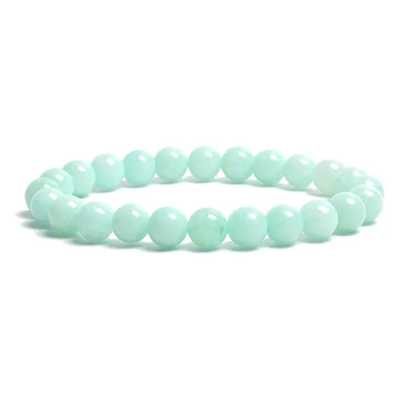 Fashion Natural Stone Beads Bracelet for Women Men Amethysts Crystal Quartzs Aquamarines Jades Jewelry Elastic Bangle Bracelets