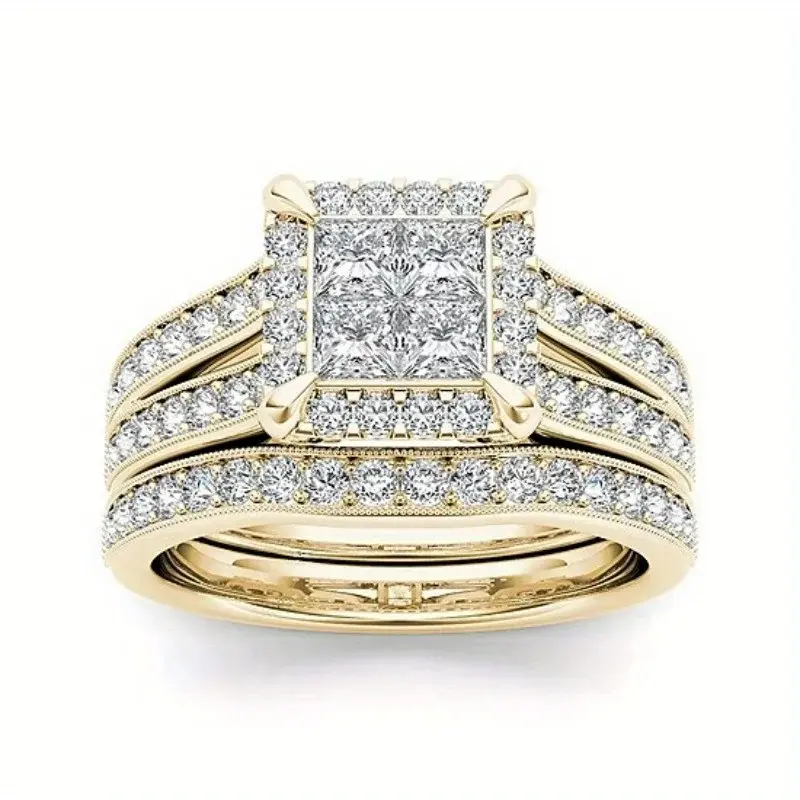 New Shimmering Zirconia Stacking Rings for Weddings and Engagements - Elegant and Luxurious Jewelry Dupes