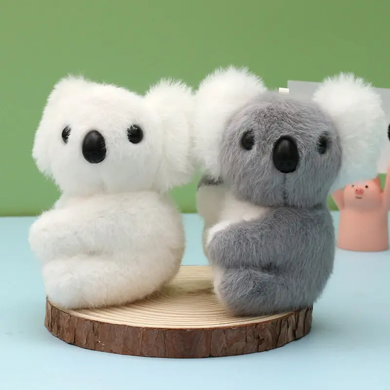 Fashion Cute Doll Kola Keychain Keyring Plush Toy Koala Bear Key Chains DIY Jewelry Accessories Bag Pendant Novelty Gift Charms