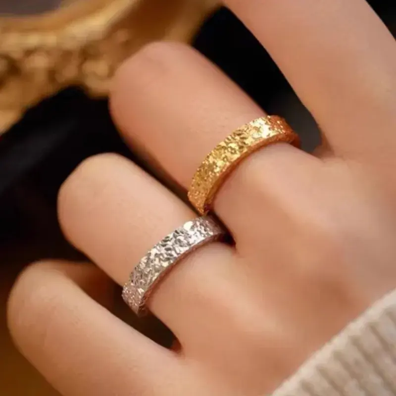 New Gold Silver Adjustable Rings Party Fine Jewelry Vintage Charm Geometric Nail Design Accessories Gift