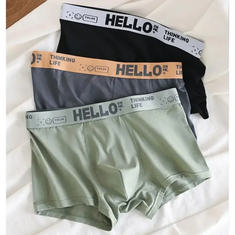 Men's Antibacterial Underwear Boxers Soft Comfortable Breathable Sports Shorts Boxer Underpants Soft Comfortable Male Panties