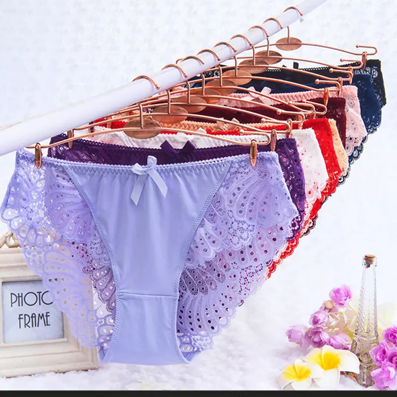New Sexy Lace Panties Seamless Women Breathable Women's Briefs Female Soft Lace Underwear Lady Lingerie Plus Size Underpants