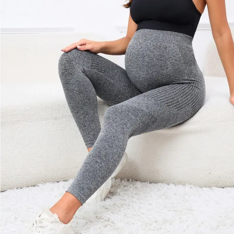 Fashion Women's Maternity Leggings Over The Belly Full Length Pregnancy Yoga Pants Active Wear Workout Leggings