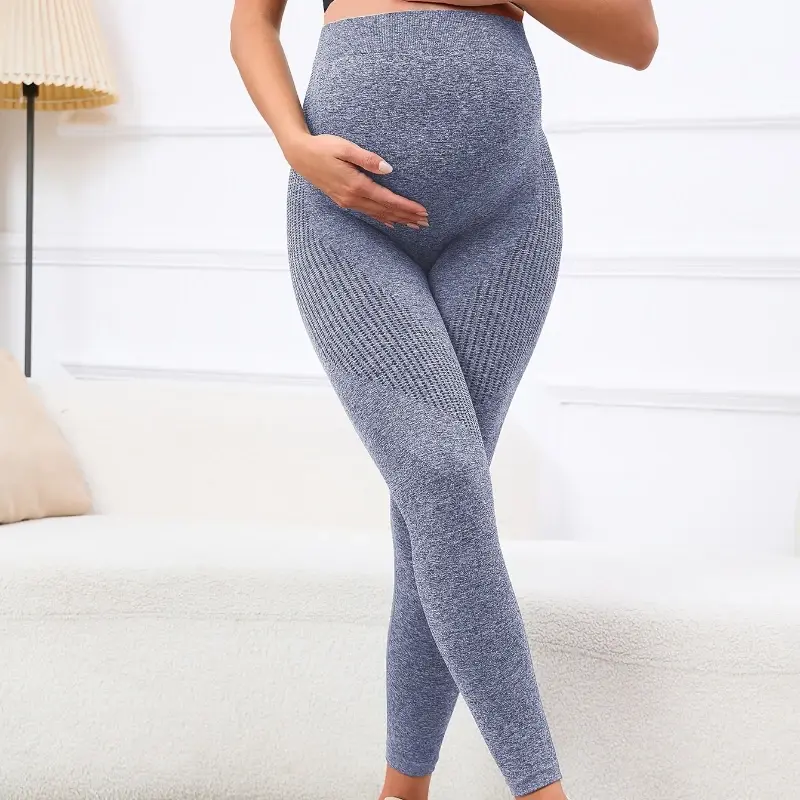 Fashion Women's Maternity Leggings Over The Belly Full Length Pregnancy Yoga Pants Active Wear Workout Leggings