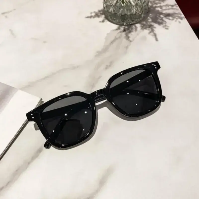 UV400 Summer Sunglasses Sun Protection Men's Fashion Sunglasses European and American Women's Personality Square-Rimmed Glas
