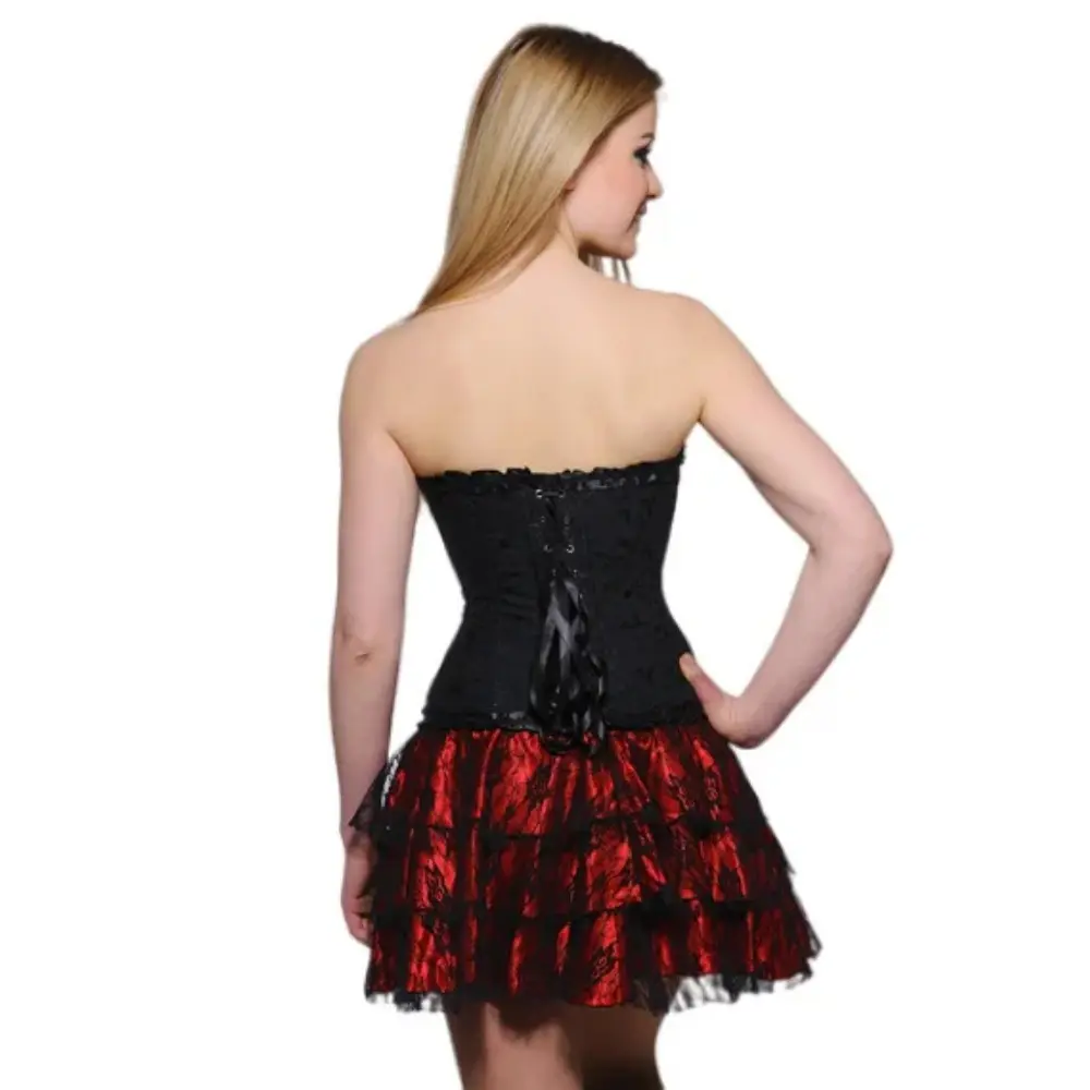 New Corset Top Bustier Sexy Women's Plus Size Overbust Corselet Blouse Lace Up Floral Gothic Brocade Vintage Fashion Suit