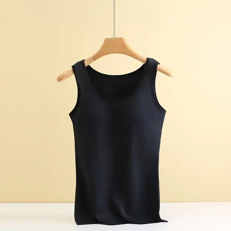New Sexy Tank Top Women Camisole Winter Warm Thermal Underwear Tube Tops Female Self-Heating Camis Vest Sleeveless Soutien Gorge