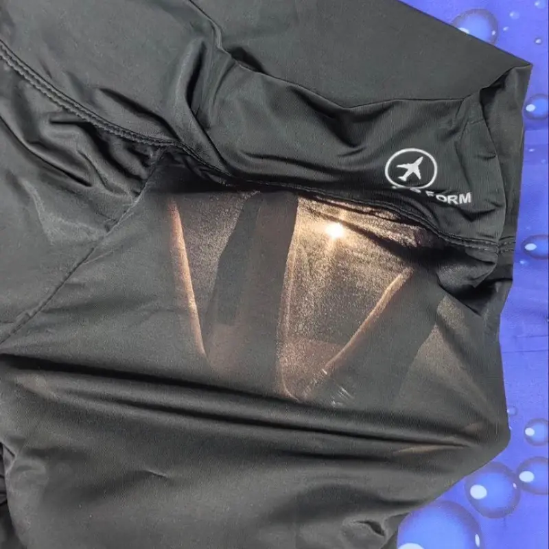 New Women's Summer 3/4 Tight Skirt Pants Anti Glare, Thin Style Breathable Semi Transparent Slim Fit Nylon Bottom Safety Shorts