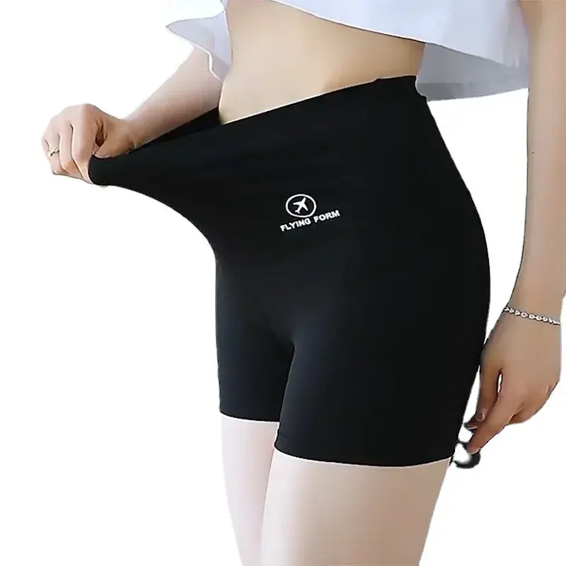 New Women's Summer 3/4 Tight Skirt Pants Anti Glare, Thin Style Breathable Semi Transparent Slim Fit Nylon Bottom Safety Shorts