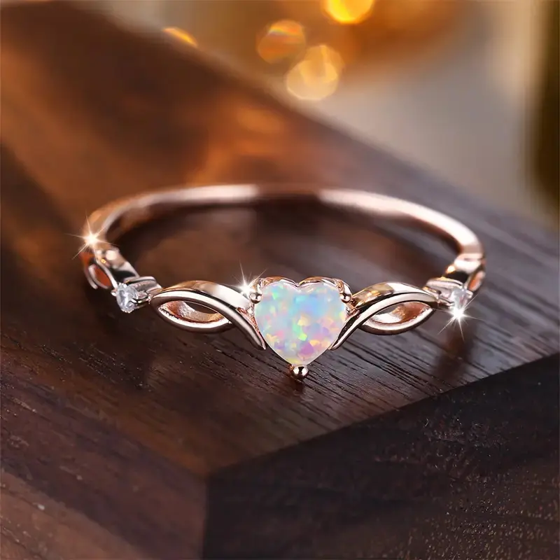 Fashion Love Heart Women Rings Luxury Wedding Band Bridal Engagement Jewelry Mother's Day Gift Кольцо Женское