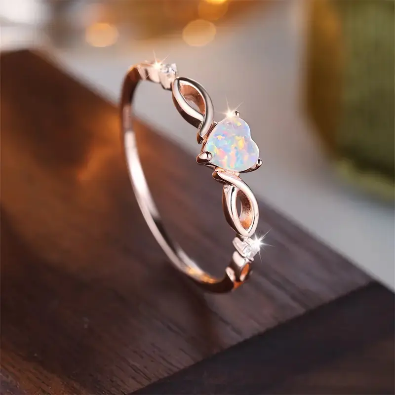 Fashion Love Heart Women Rings Luxury Wedding Band Bridal Engagement Jewelry Mother's Day Gift Кольцо Женское