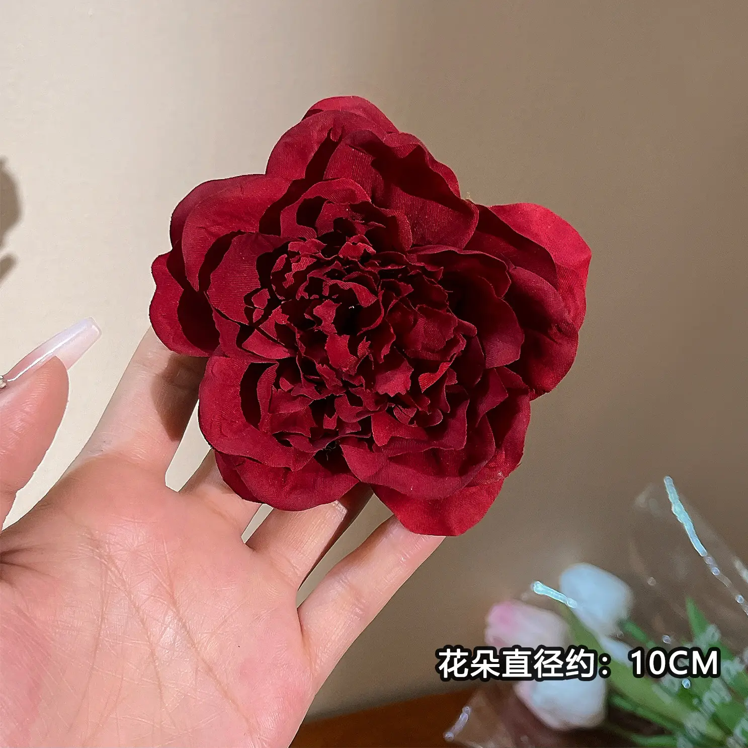 Fashion Hair Stick Holiday Flowers Peony Hair Clip Side Clip Hair Accessories Hairpin Women Fashion Hairwear Jewelry Decoration