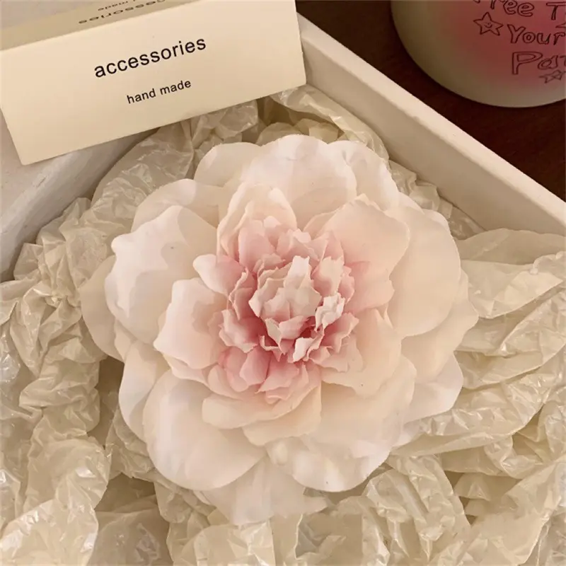 Fashion Hair Stick Holiday Flowers Peony Hair Clip Side Clip Hair Accessories Hairpin Women Fashion Hairwear Jewelry Decoration